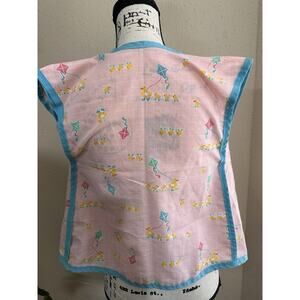 Vintage Baby Hand Crafted Child Toddler Apron Smock Back Ties Front